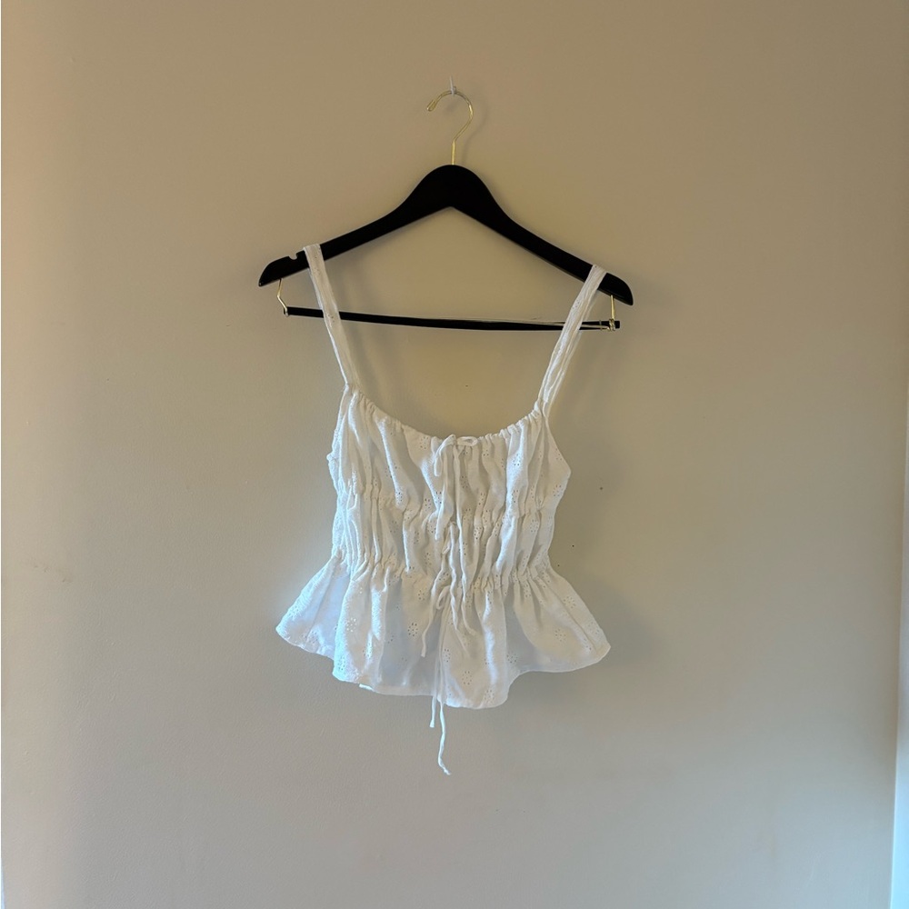 Zara White Camisole Top
